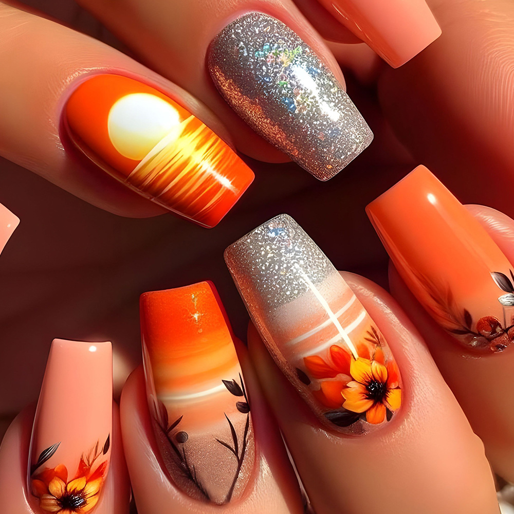 24 Adet Mavi Takma Tırnaklar S - Nail Art Press On incelemesi ve fiyatı