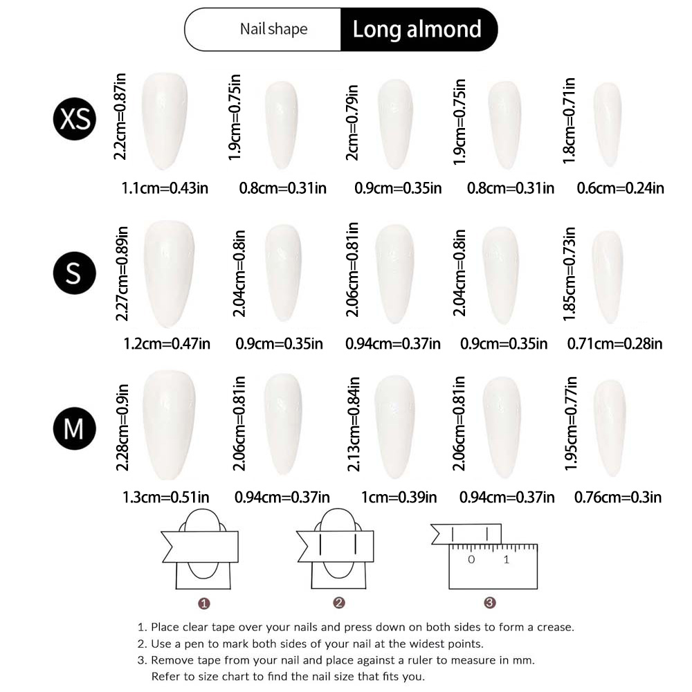 10 adet el yapımı, tırnağa yap - Nail Art Press On incelemesi ve fiyatı